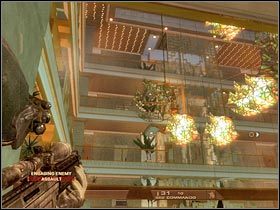 Sukcesywnie przesuwaj się ku górze, likwidując napotykanych przeciwników - [Misja 2.3] Calypso Casino - Prime Time | Tom Clancys Rainbow Six Vegas - Tom Clancys Rainbow Six Vegas - poradnik do gry