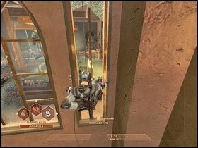 Gdy tylko znajdziesz się w środku, zacznij strzelać do gostków znajdujących się na wprost od Twojej pozycji (#1) - [Misja 2.5] Calypso Casino - Extraction cz.1 | Tom Clancys Rainbow Six Vegas - Tom Clancys Rainbow Six Vegas - poradnik do gry