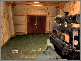 NIE STRZELAJ do widocznych w oddali żołnierzy, tylko zacznij biec w ich stronę (#1) - [Misja 2.5] Calypso Casino - Extraction cz.2 | Tom Clancys Rainbow Six Vegas - Tom Clancys Rainbow Six Vegas - poradnik do gry