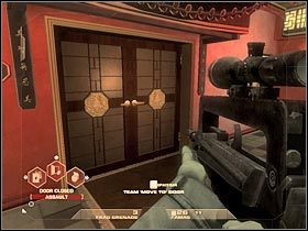 Wejdź do pomieszczenia ze świeczkami, a następnie skieruj się lewo - [Misja 3.2] Downtown Vegas - Fremont cz.1 | Tom Clancys Rainbow Six Vegas - Tom Clancys Rainbow Six Vegas - poradnik do gry