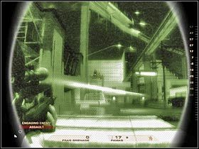 Uważaj na snajperów, którzy będą pojawiali się na najwyższym poziomie rusztowań (#1) - [Misja 3.3] Downtown Vegas - Mafia House cz.4 | Tom Clancys Rainbow Six Vegas - Tom Clancys Rainbow Six Vegas - poradnik do gry