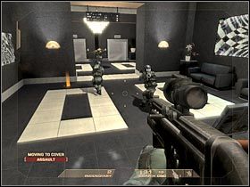 Z bocznego pomieszczenia wypadnie co najmniej dwóch wrogów (#1) - [Misja 4.1] Vertigo Spire - Tower Assault cz.2 | Tom Clancys Rainbow Six Vegas - Tom Clancys Rainbow Six Vegas - poradnik do gry