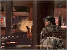 Docelowo będziesz musiał zabezpieczyć całe to pomieszczenie - [Misja 4.1] Vertigo Spire - Tower Assault cz.2 | Tom Clancys Rainbow Six Vegas - Tom Clancys Rainbow Six Vegas - poradnik do gry