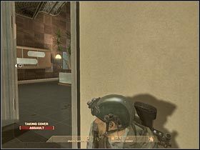 Znajdujesz się teraz niedaleko pomieszczenia, w którym więziony jest VIP - [Misja 4.2] Vertigo Spire - Tower Bar cz.1 | Tom Clancys Rainbow Six Vegas - Tom Clancys Rainbow Six Vegas - poradnik do gry