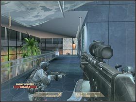 Skorzystaj ze schodów, tak aby zejść na najniższy poziom - [Misja 4.2] Vertigo Spire - Tower Bar cz.3 | Tom Clancys Rainbow Six Vegas - Tom Clancys Rainbow Six Vegas - poradnik do gry