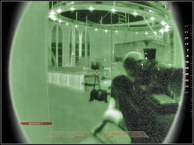 Błyskawicznie skieruj się do ukazanych na screenie LEWYCH schodów (#1) - [Misja 5.2] Dantes Casino - Gabe cz.3 | Tom Clancys Rainbow Six Vegas - Tom Clancys Rainbow Six Vegas - poradnik do gry