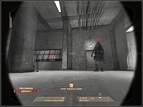 Wejdź szybko do środka i ustaw się naprzeciwko drzwi - [Misja 6.2] Nevada Dam - The Dam | Tom Clancys Rainbow Six Vegas - Tom Clancys Rainbow Six Vegas - poradnik do gry