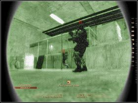 Wydaj rozkaz do przeprowadzenia szturmu (warto użyć ładunku wybuchowego), likwidując obu wrogów (#1) - [Misja 6.2] Nevada Dam - The Dam | Tom Clancys Rainbow Six Vegas - Tom Clancys Rainbow Six Vegas - poradnik do gry