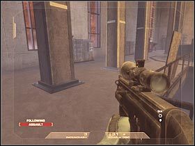 Zacznij się teraz wychylać, likwidując tych gostków, którzy znajdują się na drugim końcu tego korytarza (#1) - [Misja 6.3] Nevada Dam - Spillway cz.3 | Tom Clancys Rainbow Six Vegas - Tom Clancys Rainbow Six Vegas - poradnik do gry