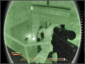 Zejdź nieco niżej i chowając się przy schodach postaraj się zabić kolejnych bandytów, którzy po kilku chwilach powinni się tu pojawić (#1) - [Misja 6.3] Nevada Dam - Spillway cz.4 | Tom Clancys Rainbow Six Vegas - Tom Clancys Rainbow Six Vegas - poradnik do gry