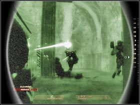 W dalszej części pomieszczenia mogą się jeszcze skrywać jacyś bandyci (#1) - [Misja 6.4] Nevada Dam - Facility cz.2 | Tom Clancys Rainbow Six Vegas - Tom Clancys Rainbow Six Vegas - poradnik do gry