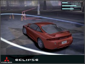 To poprzedni model Eclipsea, nieco bardziej stonowany stylistycznie od obecnego - Auta dodatkowe (1) | Samochody | Need for Speed Carbon - Need for Speed Carbon - poradnik do gry