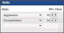Dzięki opcji Skills możemy wybrać, jakie konkretne statystyki ma mieć nasz zawodnik - Transfery | Klub FIFA Manager 07 - FIFA Manager 07 - poradnik do gry