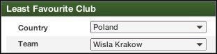 Jako znienawidzony zespół najlepiej wybrać lokalnego rywala naszej drużyny - Tworzenie profilu (1) | Początek FIFA Manager 07 - FIFA Manager 07 - poradnik do gry