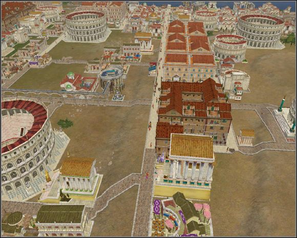 Druga obok rdzenia dzielnica mieszkalna wybudowana na wzgórzach. Jest niezbędna do uzyskania potrzebnej liczby 10.000 mieszkańców. Zwracam uwagę że jest w niej tylko 1 kwartał Insuli (i 1 dodatkowa zupełnie niepotrzebna kamienica) i w sumie 10x Domus. - 7. Nicomedia (cz.3) | Kampania - Imperium | Cezar IV - Cezar IV - poradnik do gry