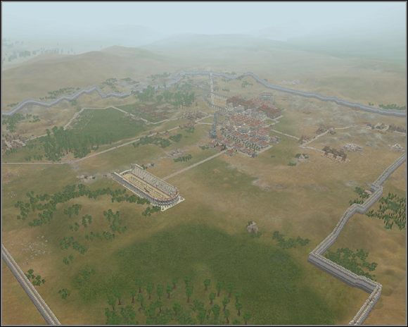 Tym razem mury budowane były z rozmachem. Koszt jedynie 20 tyś dinarów. - Mury miejskie | Gospodarka | Cezar IV - Cezar IV - poradnik do gry