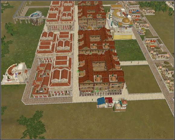 Tak wygląda nasza dzielnica mieszkalna przed rozpoczęciem ostatniego, III etapu rozbudowy. - Planowanie | Budowa i zarządzanie miastem | Cezar IV - Cezar IV - poradnik do gry