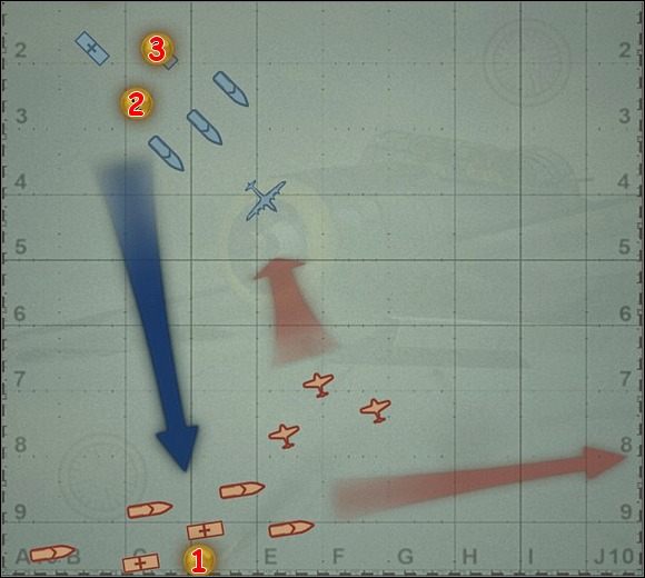 Najpierw oglądamy krótki filmik, na którym Henry rozmawia z przyjacielem, lotnikiem Donaldem - Misja 9 - Battle of the Coral Sea (1) | Kampania | Battlestations Midway - Battlestations: Midway - poradnik do gry