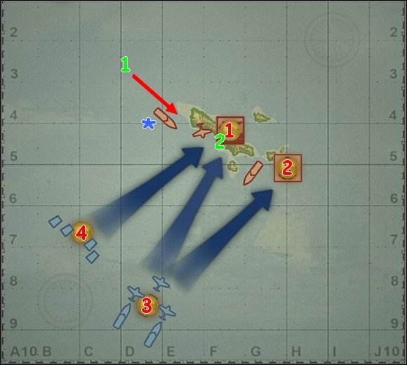 Zostajesz odesłany do bazy marynarki wojennej USA w Pearl Harbor nie noszącym śladu zniszczeń po nalocie Japończyków z 41-go - Misja 8 - Strike on Tulagi (1) | Kampania | Battlestations Midway - Battlestations: Midway - poradnik do gry