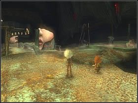 Po dotarciu na górę skręć w prawo i udaj się w kierunku fragmentów lalki widocznych na załączonym obrazku - [ETAP XII] Necropolis cz.3 | Artur i Minimki - Artur i Minimki - poradnik do gry