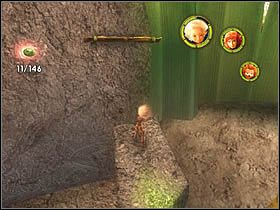 Możesz do nich wrócić, przechodząc pomostem i znów wspinając się po drążkach - [ETAP IX] Lost in the Seven Lands - II cz.5 | Artur i Minimki - Artur i Minimki - poradnik do gry