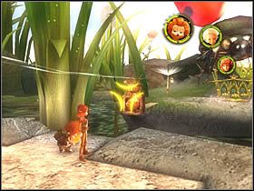 Ci natomiast, niech rzucą jedzenie wspomnianemu potworkowi - [ETAP IX] Lost in the Seven Lands - II cz.1 | Artur i Minimki - Artur i Minimki - poradnik do gry