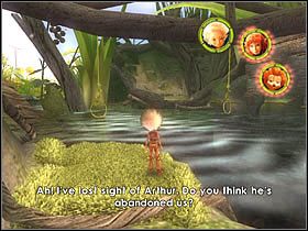 Kilka metrów dalej znajdziesz się w miejscu, gdzie będzie należało skoczyć nad wodą i złapać się wiszącej liny - [ETAP VII] Devils Falls cz.1 | Artur i Minimki - Artur i Minimki - poradnik do gry