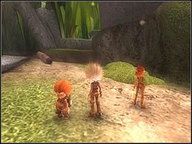 Teraz wróć z powrotem w okolice odłamków skalnych i skacząc po skalnych schodach, wejdź na górę - [ETAP VI] The Battle of the Station cz.4 | Artur i Minimki - Artur i Minimki - poradnik do gry