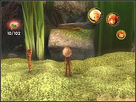 Drugi znajdziesz nieco dalej, również po lewej stronie głównego przejścia (należy do niego wskoczyć, przeskakując kłodę) - [ETAP V] First steps into the Seven Lands cz.2 | Artur i Minimki - Artur i Minimki - poradnik do gry