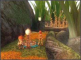 Pierwsza ścieżka po lewej ważna jest przede wszystkim z uwagi na znajdujący się tam guzik - [ETAP V] First steps into the Seven Lands cz.2 | Artur i Minimki - Artur i Minimki - poradnik do gry