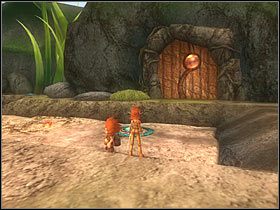 Gdy stworek zostanie nakarmiony, przesuń go na jeden z guzików, a sam stań na pozostałych - [ETAP V] First steps into the Seven Lands cz.1 | Artur i Minimki - Artur i Minimki - poradnik do gry