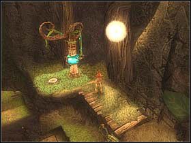 Znalazłszy się na szczycie, najpierw skręć w lewo i używając machiny, otwórz drzwi - [ETAP IV] On the road to Nekropolia cz.3 | Artur i Minimki - Artur i Minimki - poradnik do gry