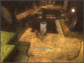 Potem, przy pomocy dwójki bohaterów ustaw dwa fragmenty skalne w miejscu pokazanym na zdjęciu - [ETAP IV] On the road to Nekropolia cz.3 | Artur i Minimki - Artur i Minimki - poradnik do gry