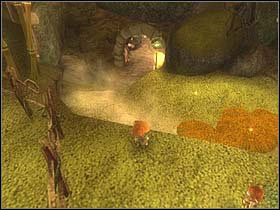 Kolejne przejście znajdziesz po zeskoczeniu z niewielkiego uskoku - [ETAP III] Betameche in danger cz.6 | Artur i Minimki - Artur i Minimki - poradnik do gry