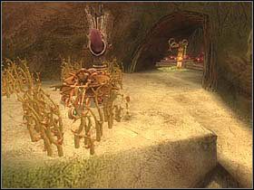 Dotrzesz do punktu, w którym natkniesz się na katapultę, jednak ta porośnięta będzie przez ciernie - [ETAP III] Betameche in danger cz.4 | Artur i Minimki - Artur i Minimki - poradnik do gry