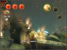 Cały mechanizm latania objaśni gra, ale podpowiem, że najlepiej atakować agresorów Betamechea, lokując trzech jednocześnie - [ETAP III] Betameche in danger cz.1 | Artur i Minimki - Artur i Minimki - poradnik do gry