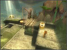 W ten sposób dotrzesz do miejsca z pomarańczowym guzikiem na wąskiej kładce - [ETAP III] Betameche in danger cz.1 | Artur i Minimki - Artur i Minimki - poradnik do gry