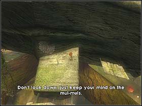 Ten fragment rozgrywki będzie dość długi, ale będziesz mógł sobie pozwolić na chwilę odpoczynku na większej półce (zdjęcie) - [ETAP III] Betameche in danger cz.1 | Artur i Minimki - Artur i Minimki - poradnik do gry