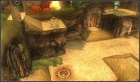 Po dotarciu do miejsca ze zdjęcia strąć drugi kamienny blok - [ETAP I] The world of the Minimoys cz.2 | Artur i Minimki - Artur i Minimki - poradnik do gry