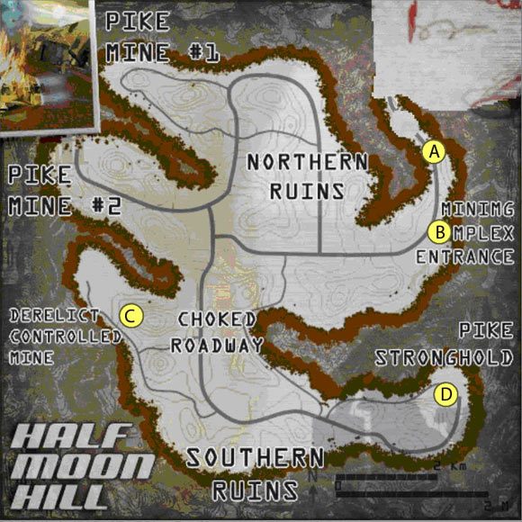 A) Entrance to Scrap Valley - Halfmoon Hill (INSTANCE) | Scrap Valley | Auto Assault - Auto Assault - poradnik do gry