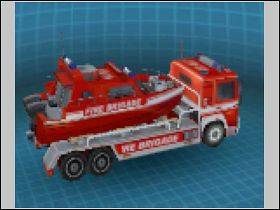 Pojemność - 4+4 (dotyczy łodzi, po cztery miejsca dla służb ratowniczych i ofiar) - Pojazdy służb pożarniczych | Emergency 4 Global Fighters For Life - Emergency 4: Global Fighters For Life - poradnik do gry