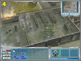 Potrzebna będzie nam również osoba wyposażona w topór, gdyż wewnątrz hangaru są drzwi, które w jakiś sposób musimy wyważyć (3) - [Misja 2] Skład opon płonie! | Emergency 4 Global Fighters For Life - Emergency 4: Global Fighters For Life - poradnik do gry