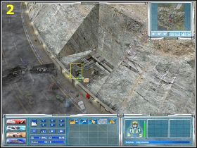 W pierwszej kolejności proponuję sprowadzić pięć ciężkich wozów strażackich lub trzy ze zbiornikiem (wszystko jest uzależnione od poziomu trudności, na jakim gramy) wraz ze czterema osobami wyposażonymi w sprzęt do ochrony dróg oddechowych (1) - [Misja 14] Wypadek w tunelu! | Emergency 4 Global Fighters For Life - Emergency 4: Global Fighters For Life - poradnik do gry