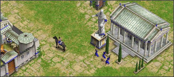 Zanim jednak poznamy co konkretnie oferują dla nas boscy zwierzchnicy, wypadałoby zaznajomić się z armią podstawową - Przegląd ogólny | Mitologia grecka | Age of Mythology - Age of Mythology - poradnik do gry