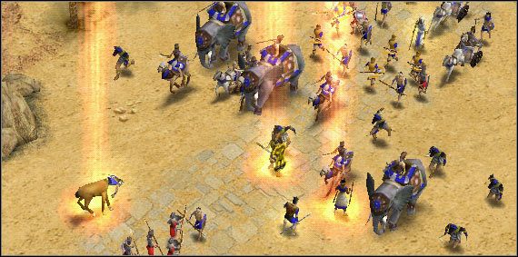 Pobudka mężnych i odważnych. - Scenariusz 13 - Przeciąganie liny | Kampania | Age of Mythology - Age of Mythology - poradnik do gry