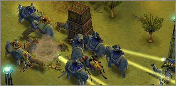 Słoń słoniowi nierówny, jeżeli ma się ich więcej. - Scenariusz 14 - Izydo, usłysz mnie | Kampania | Age of Mythology - Age of Mythology - poradnik do gry