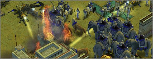 Skoro Ra nam nie świeci, samemu trzeba się zatroszczyć o światło. - Scenariusz 14 - Izydo, usłysz mnie | Kampania | Age of Mythology - Age of Mythology - poradnik do gry