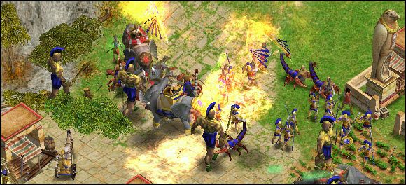 Z usług zjadaczy złota nie korzystaliśmy od dawna. - Scenariusz 19 - Patrz pod nogi | Kampania | Age of Mythology - Age of Mythology - poradnik do gry