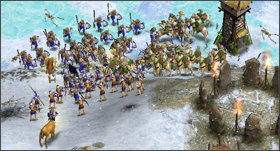 Podręcznikowe osaczenie. - Scenariusz 25 - Komitet powitalny | Kampania | Age of Mythology - Age of Mythology - poradnik do gry
