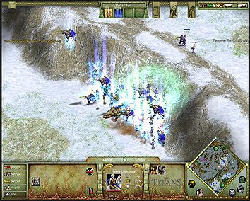 Tylko korzystając z mocy możesz przemieszczać wojska po mapie - Scenariusz 4 - Odins Tower | Kampania | Age of Mythology The Titans - Age of Mythology: The Titans - poradnik do gry